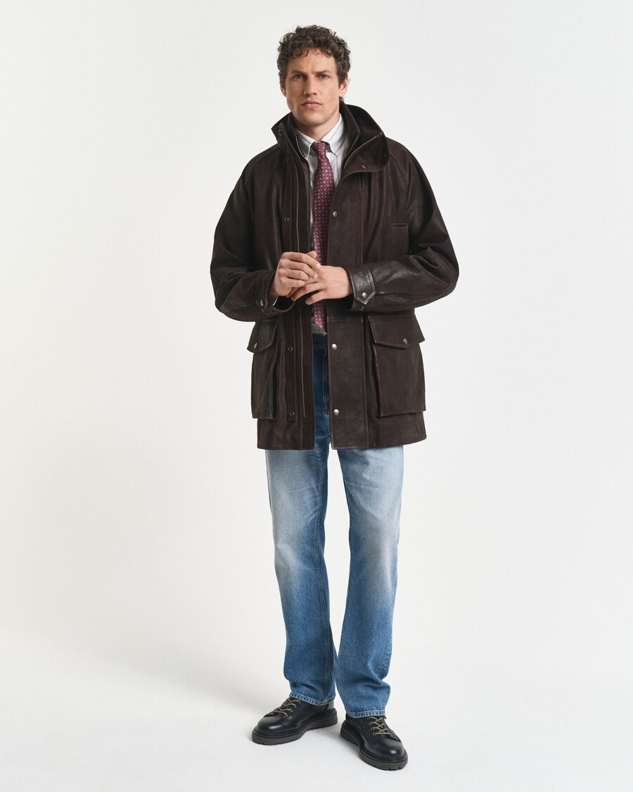 chaqueta decker de nobuk - marrón desierto