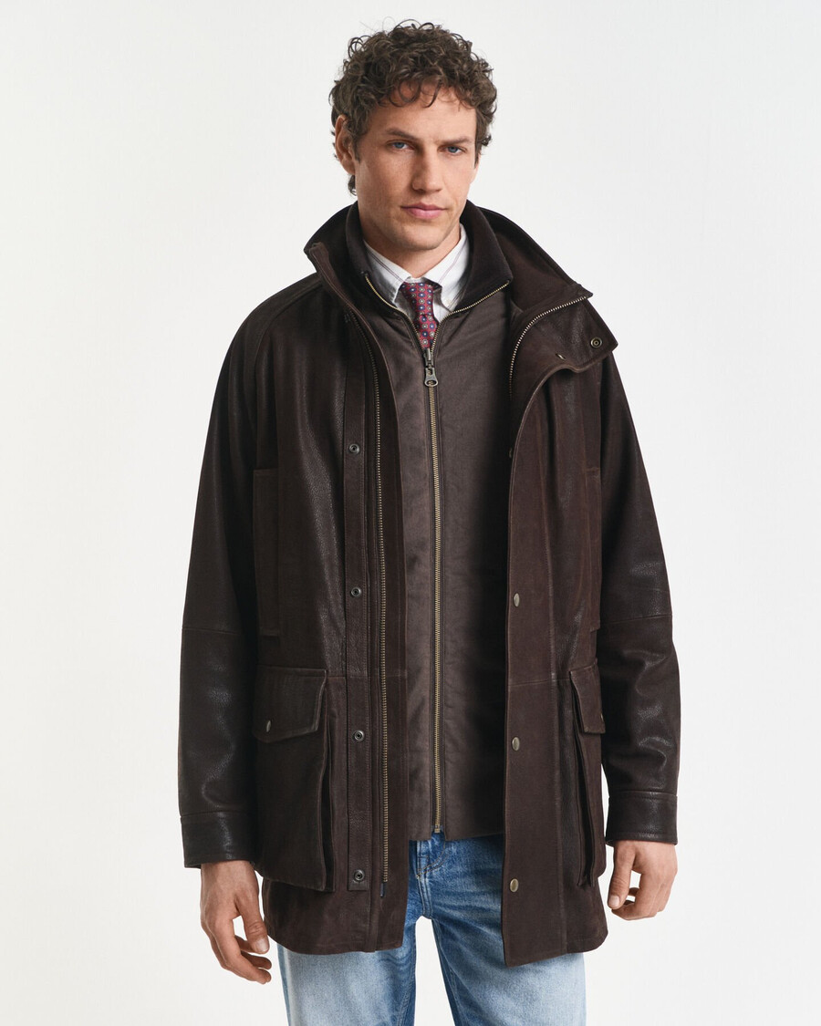 chaqueta decker de nobuk - marrón desierto