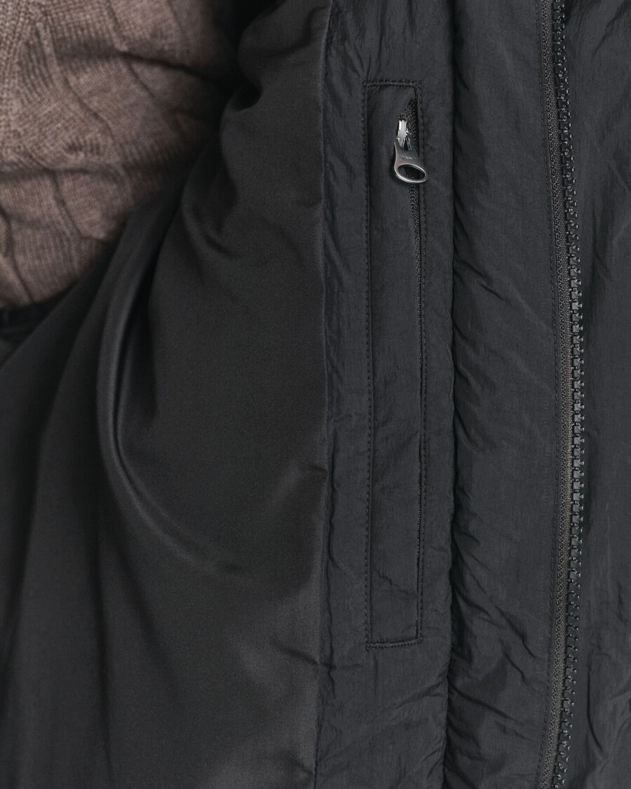chaqueta acolchada de plumas - negra