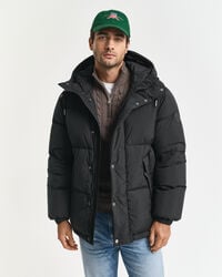 chaqueta acolchada de plumas - negra