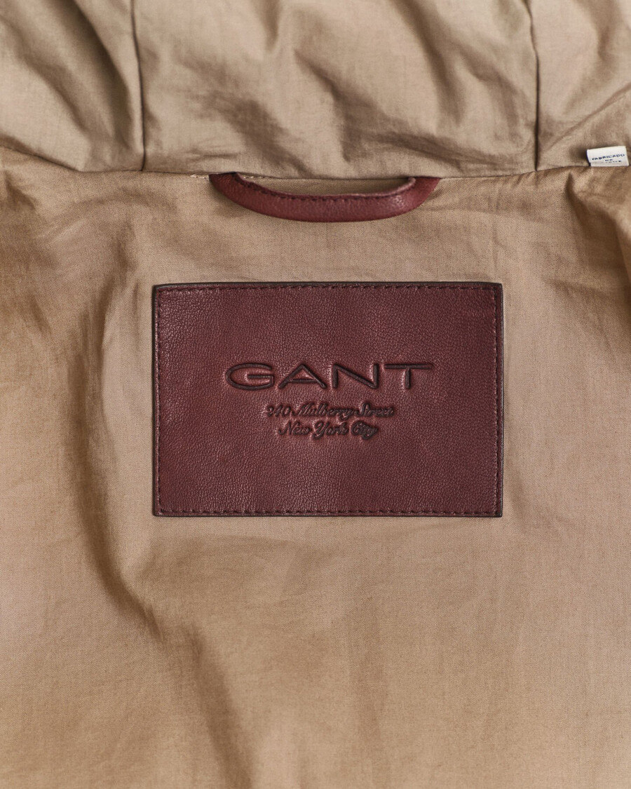 parka de algodón y plumón de ganso - beige caramelo