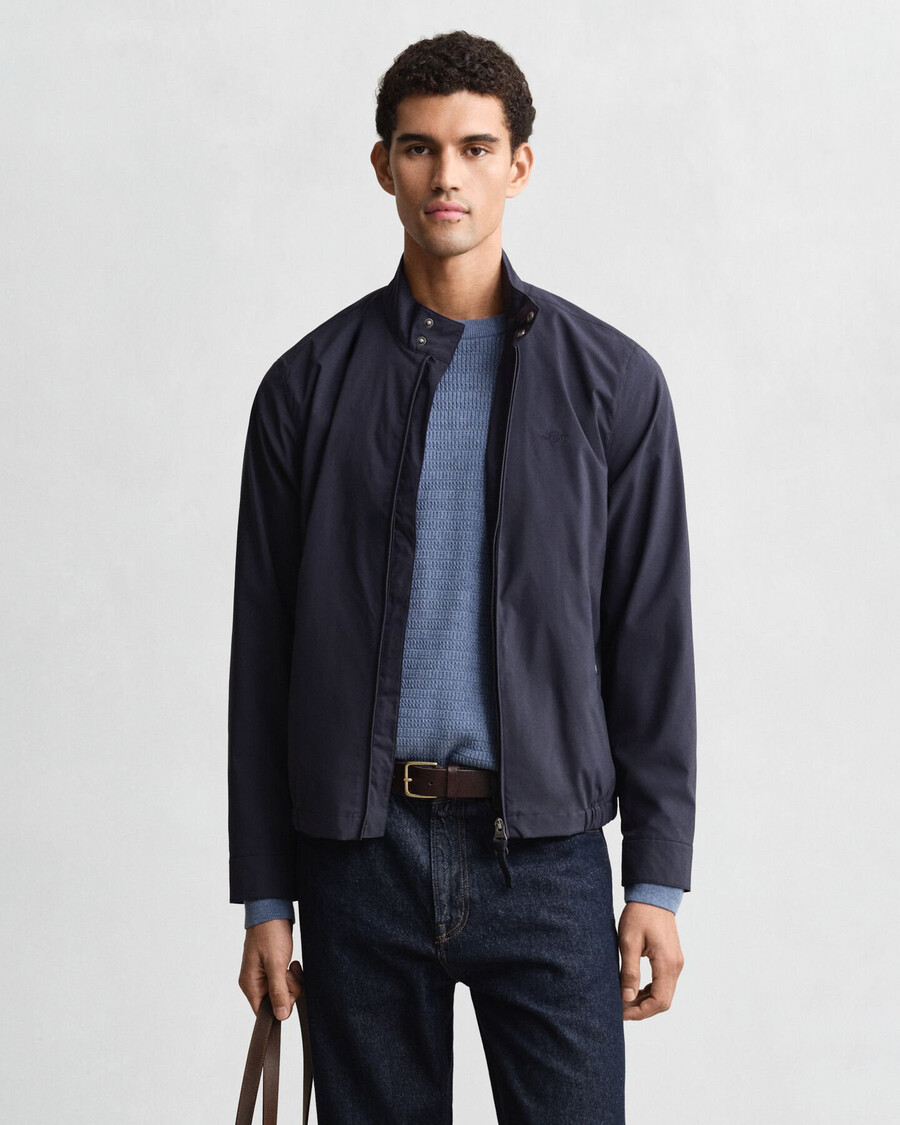 chaqueta harrington ligera - azul noche
