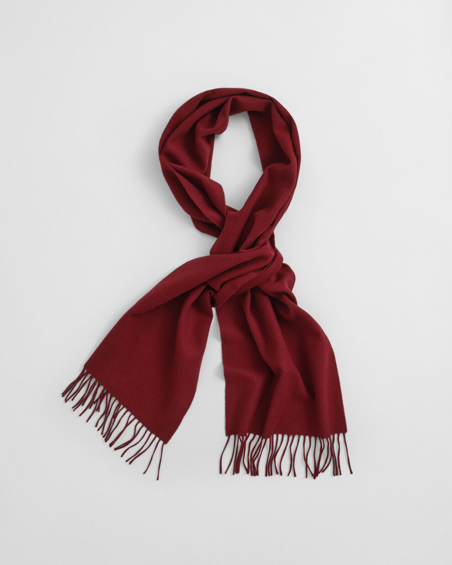 bufanda de lana - plumped red