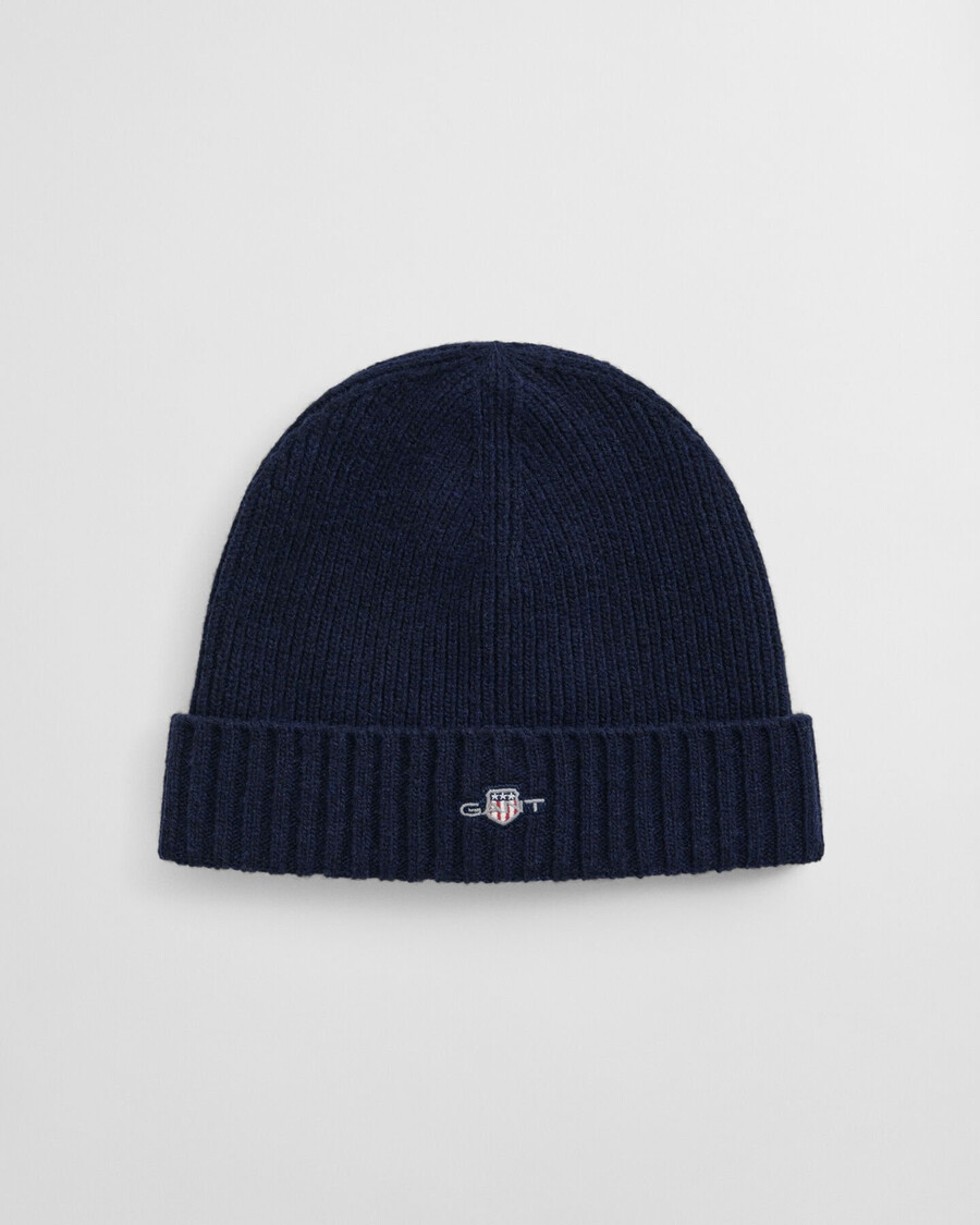 gorro de lana shield - marino