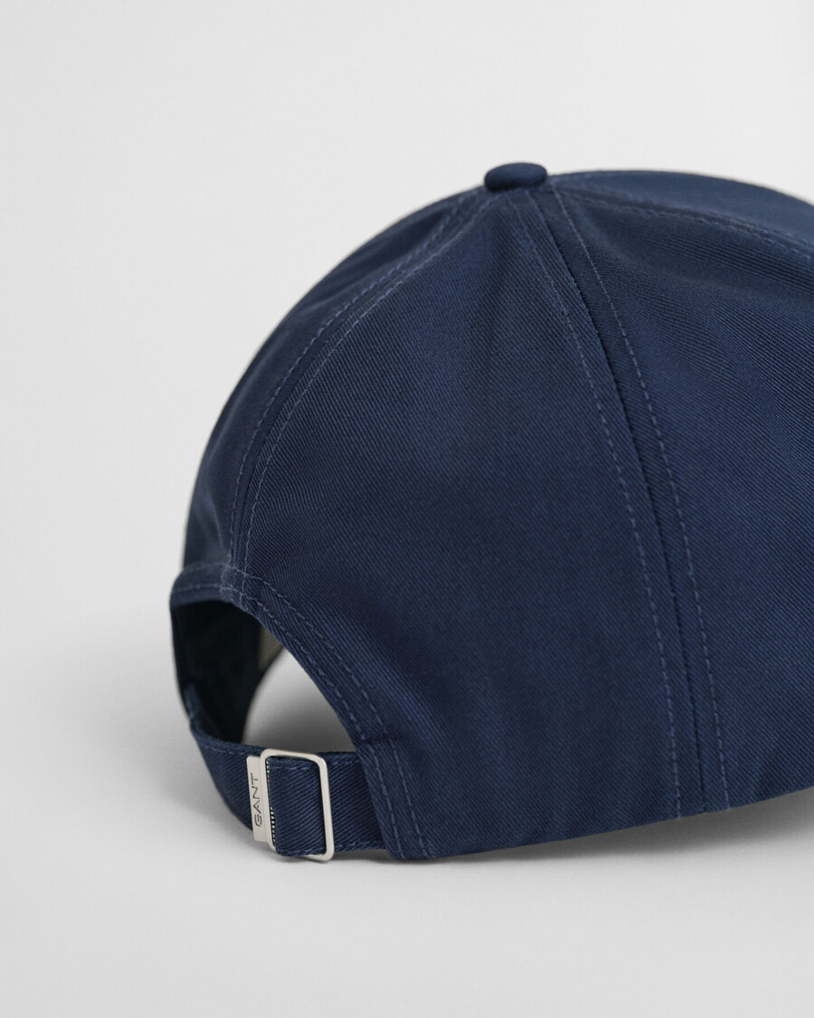 gorra de sarga de algodón shield high - marina