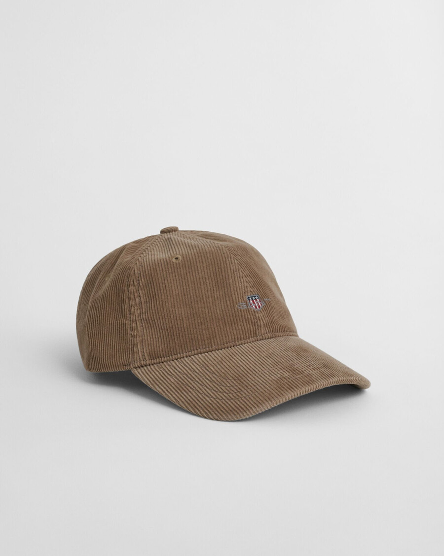 gorra de pana shield - caqui cálido