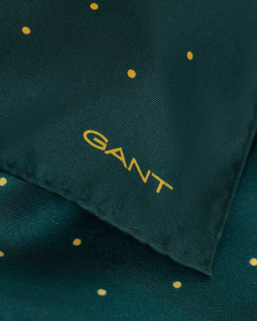 pañuelo de bolsillo con estampado de lunares - verde tartán