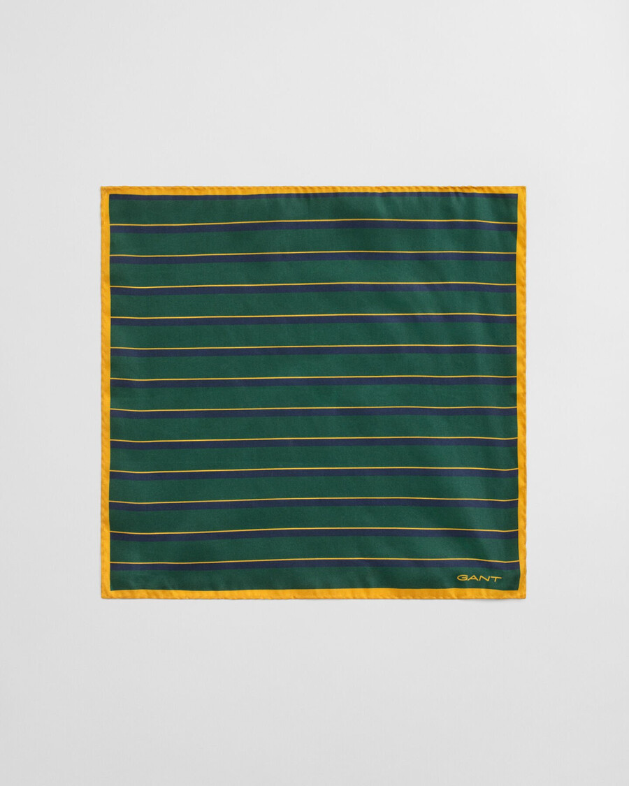 pañuelo de bolsillo a rayas - verde bosque