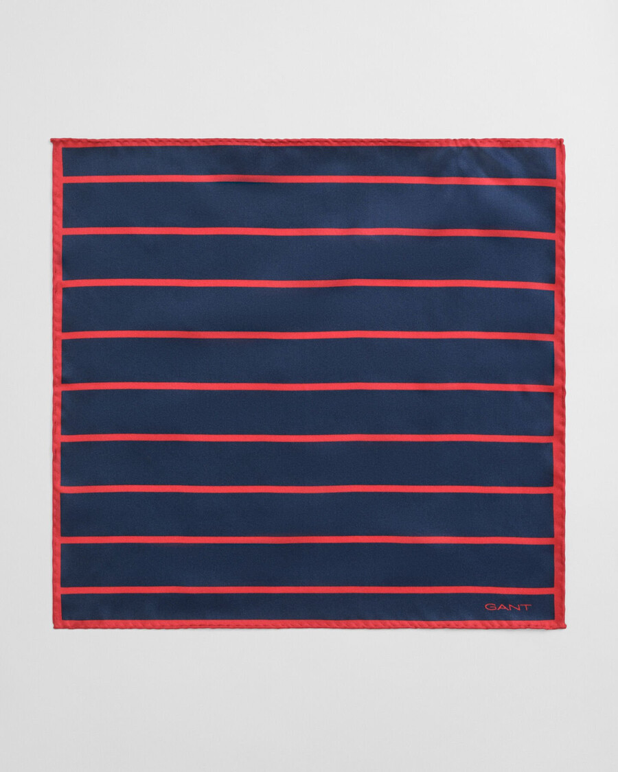pañuelo de bolsillo a rayas - rojo rubí