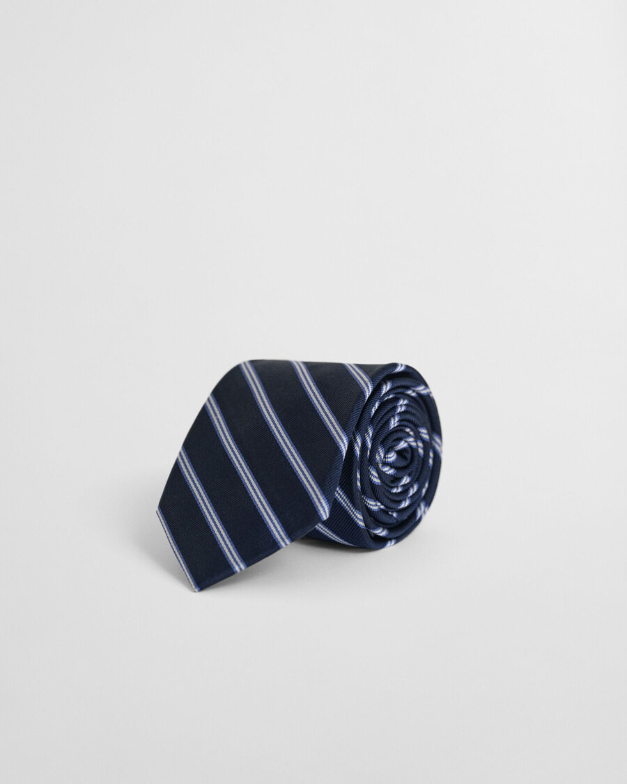 corbata de rayas - marina