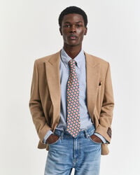 corbata de seda tipo fular - azul intenso