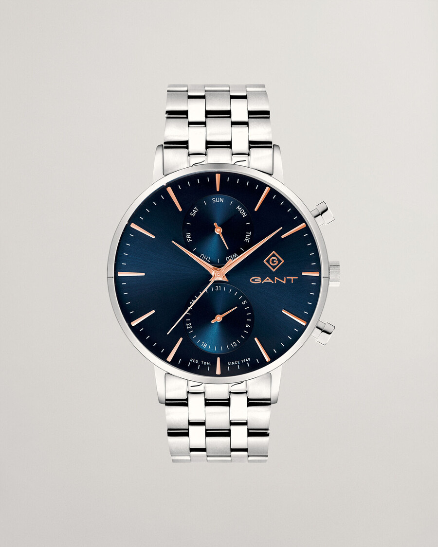 reloj de pulsera park hill daydate ii - azul medio