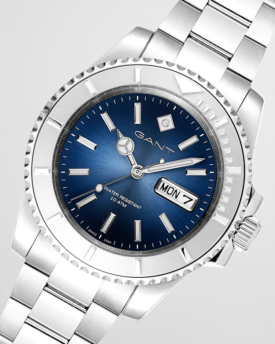 reloj watertown - azul clásico