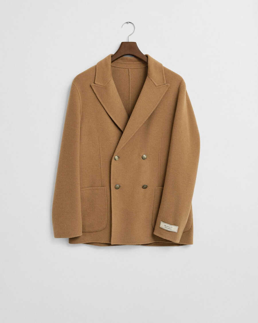 blazer club cosido a mano - caqui cálido