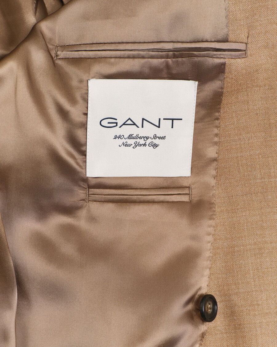 blazer club de franela camel - caqui cálido