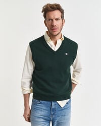 chaleco clásico de algodón - verde tartán