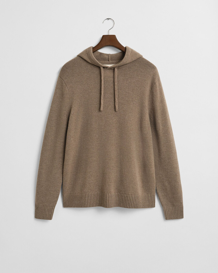 sudadera con capucha de mezcla de cachemira - dk sand melange