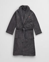bata de tela de rizo archive shield - gris ancla