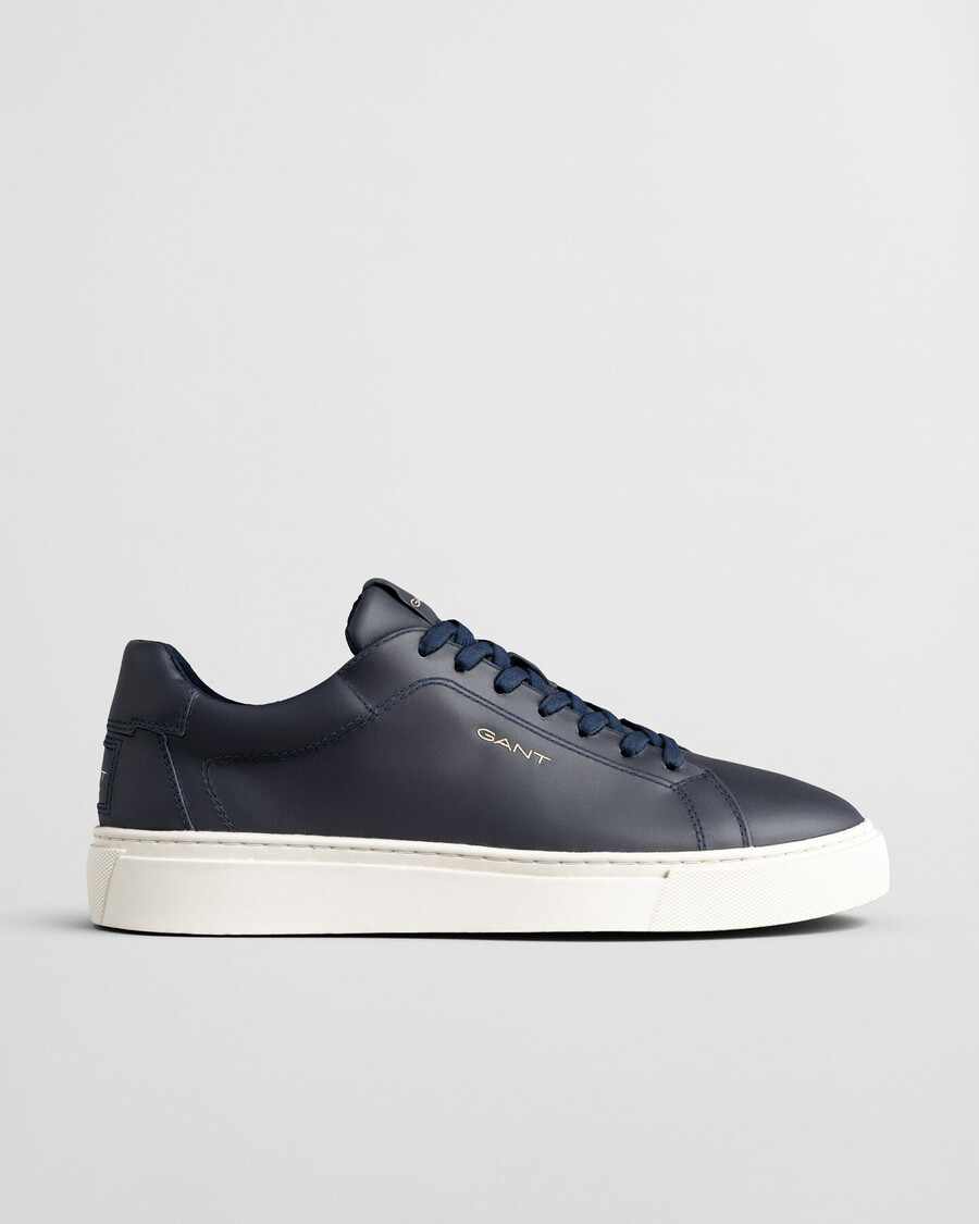 zapatillas de piel mcjulien - azul marino