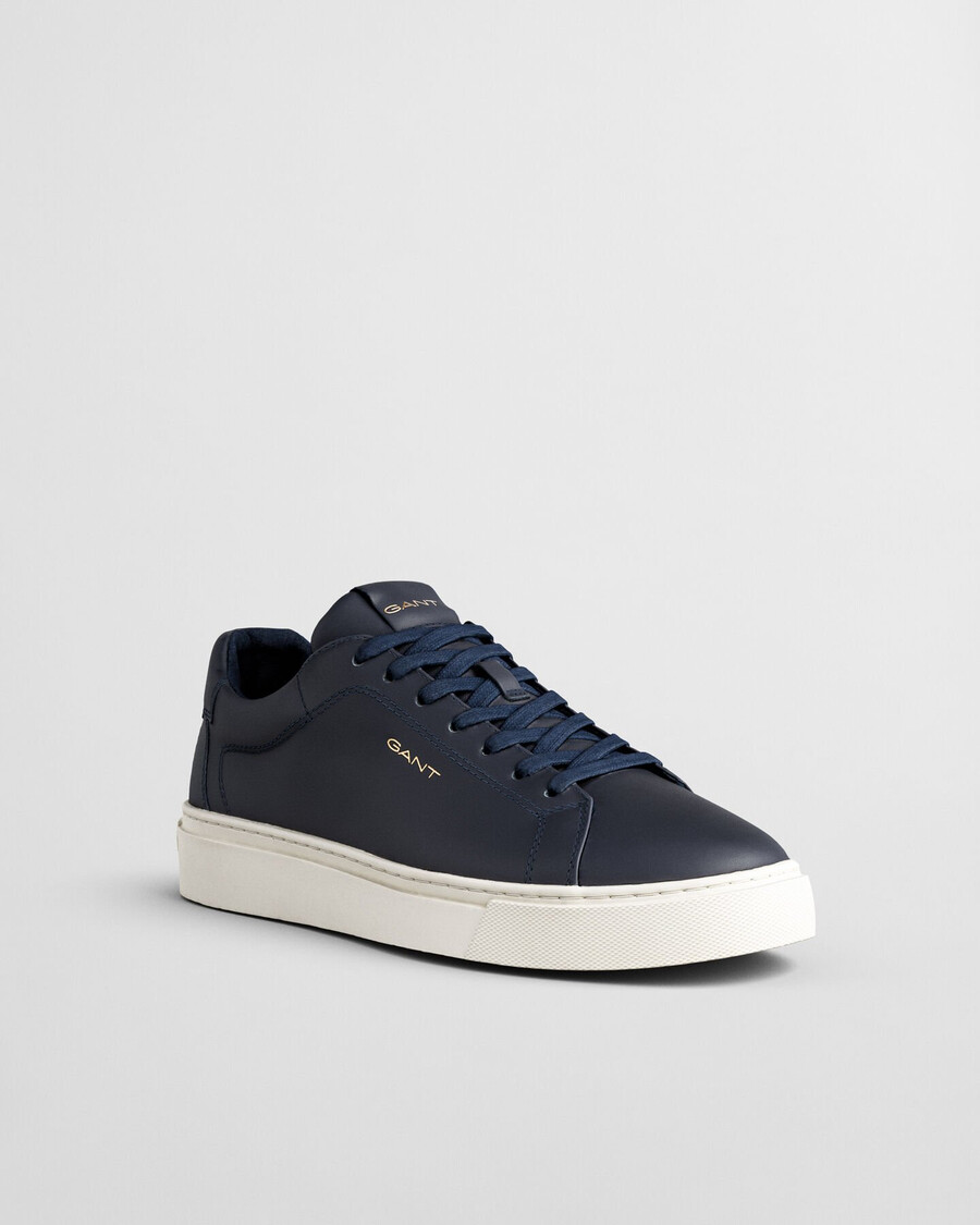 zapatillas de piel mcjulien - azul marino