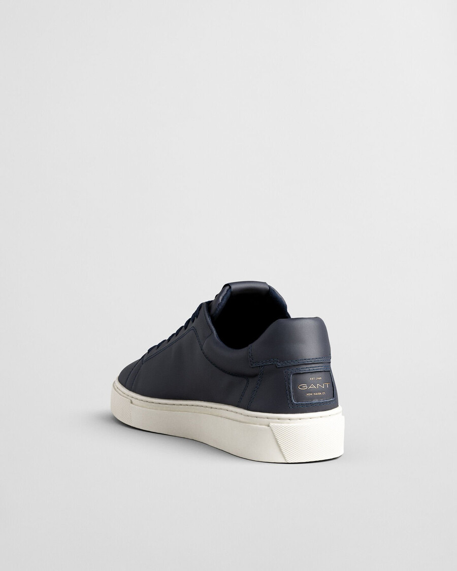 zapatillas de piel mcjulien - azul marino