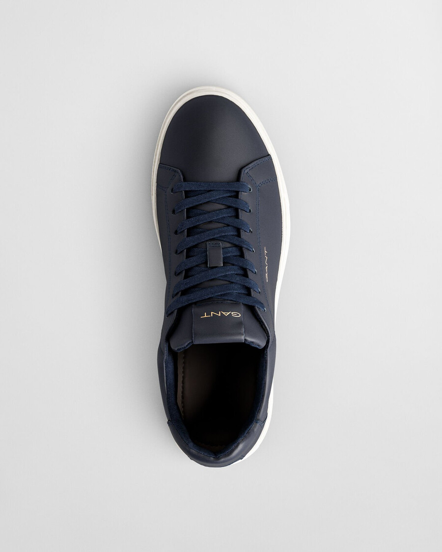 zapatillas de piel mcjulien - azul marino