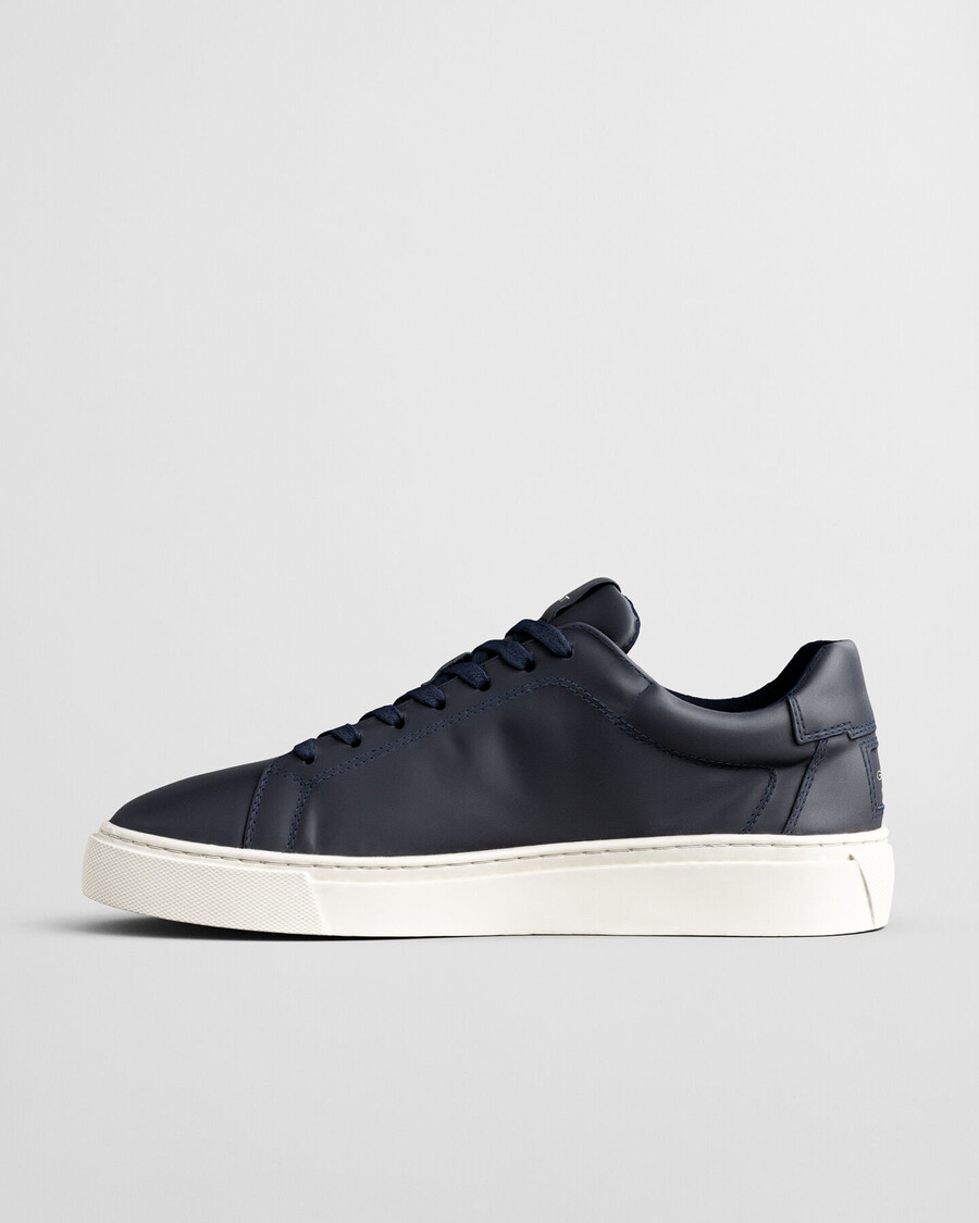 zapatillas de piel mcjulien - azul marino