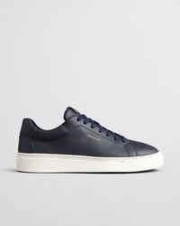zapatillas de piel mcjulien - azul marino