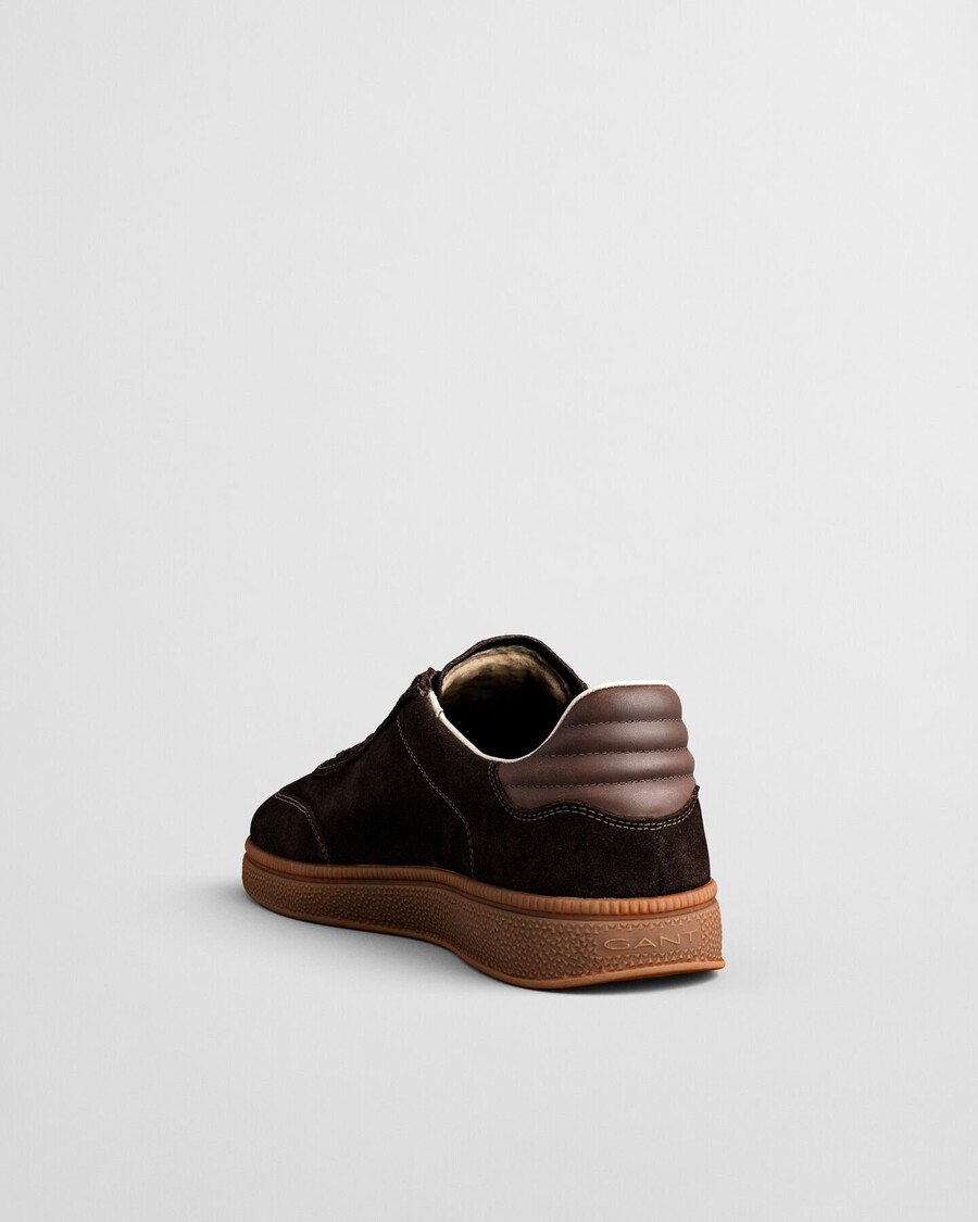 zapatillas cuzmo suede - marrón oscuro