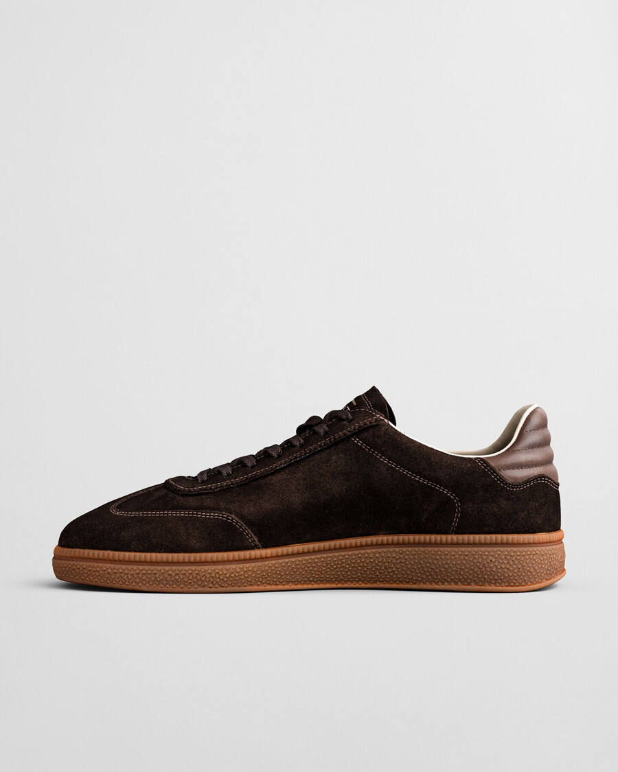 zapatillas cuzmo suede - marrón oscuro