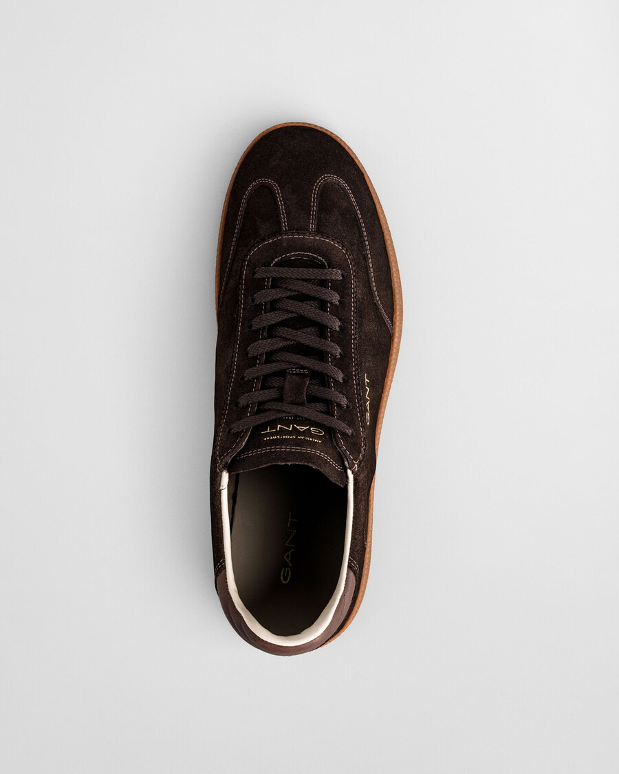 zapatillas cuzmo suede - marrón oscuro