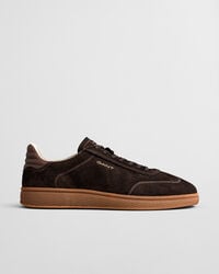 zapatillas cuzmo suede - marrón oscuro