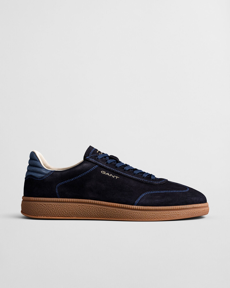 zapatillas cuzmo suede - azul marino