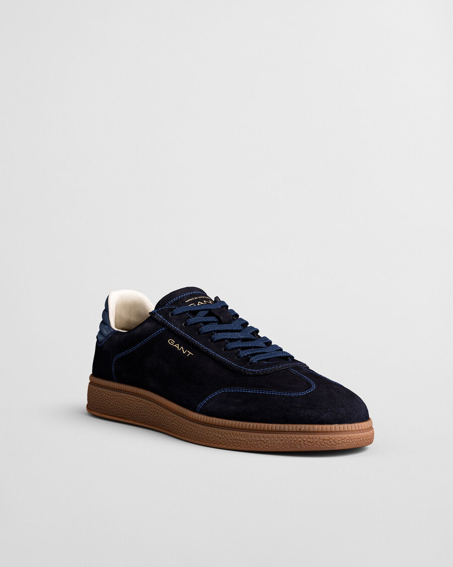 zapatillas cuzmo suede - azul marino