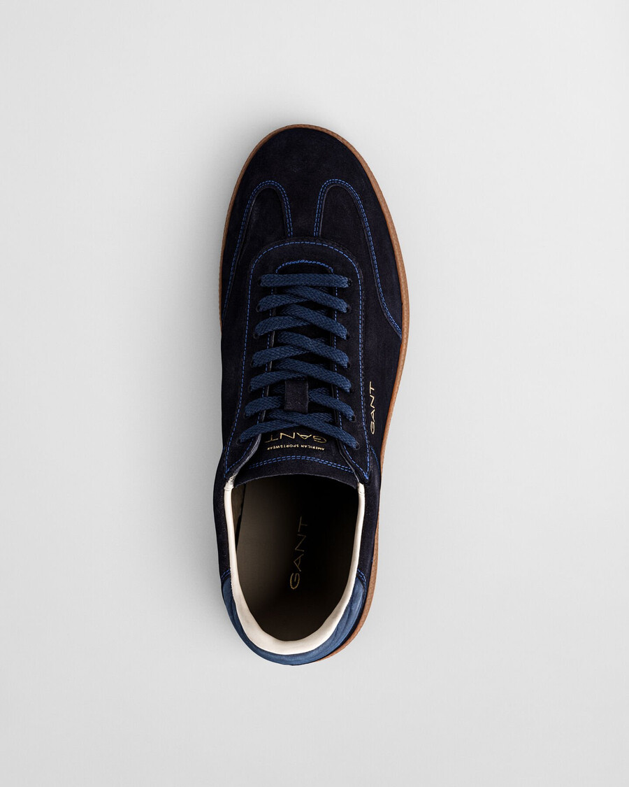 zapatillas cuzmo suede - azul marino