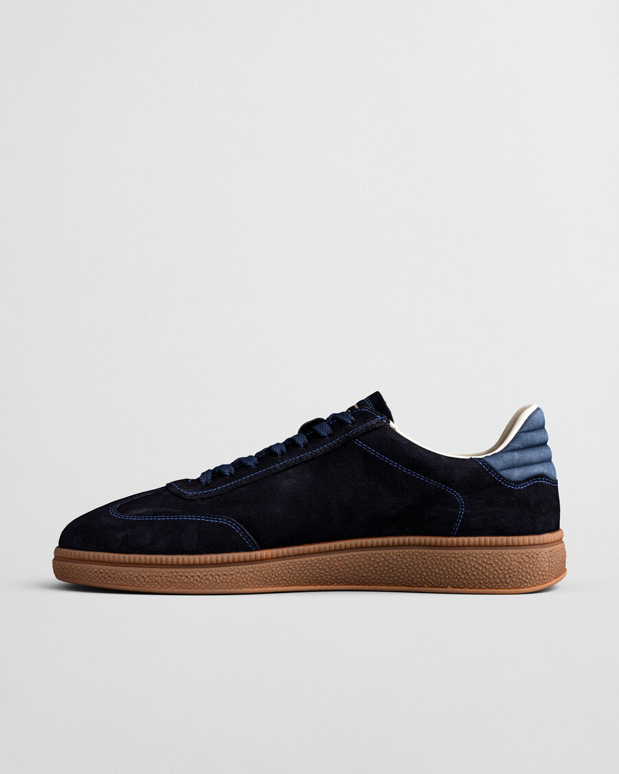 zapatillas cuzmo suede - azul marino