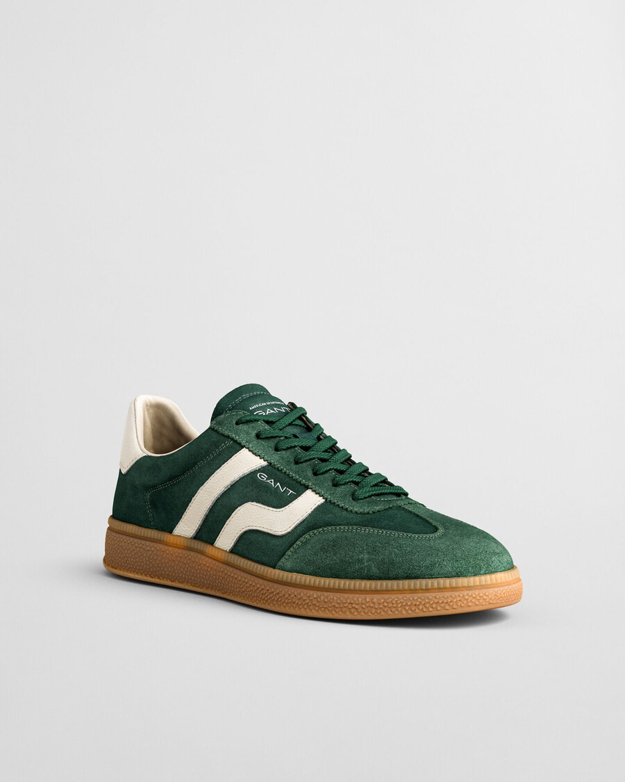 zapatillas cuzmo suede - verde pino
