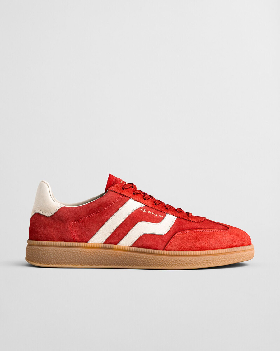 zapatillas cuzmo suede - rojo intenso