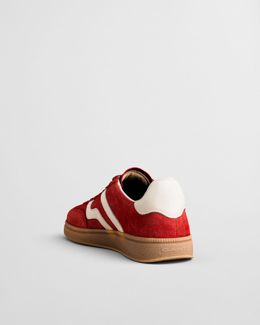 zapatillas cuzmo suede - rojo intenso