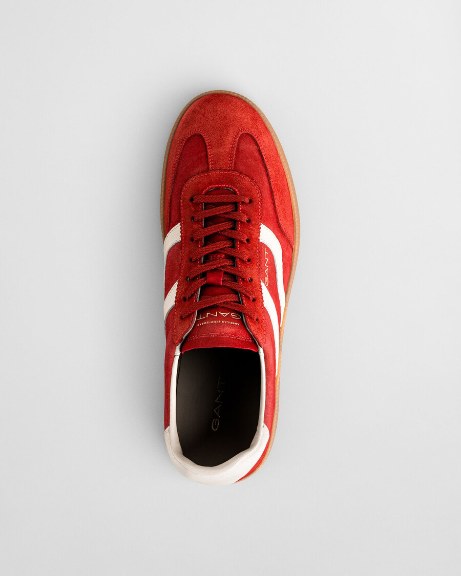zapatillas cuzmo suede - rojo intenso