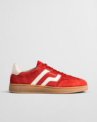 zapatillas cuzmo suede - rojo intenso
