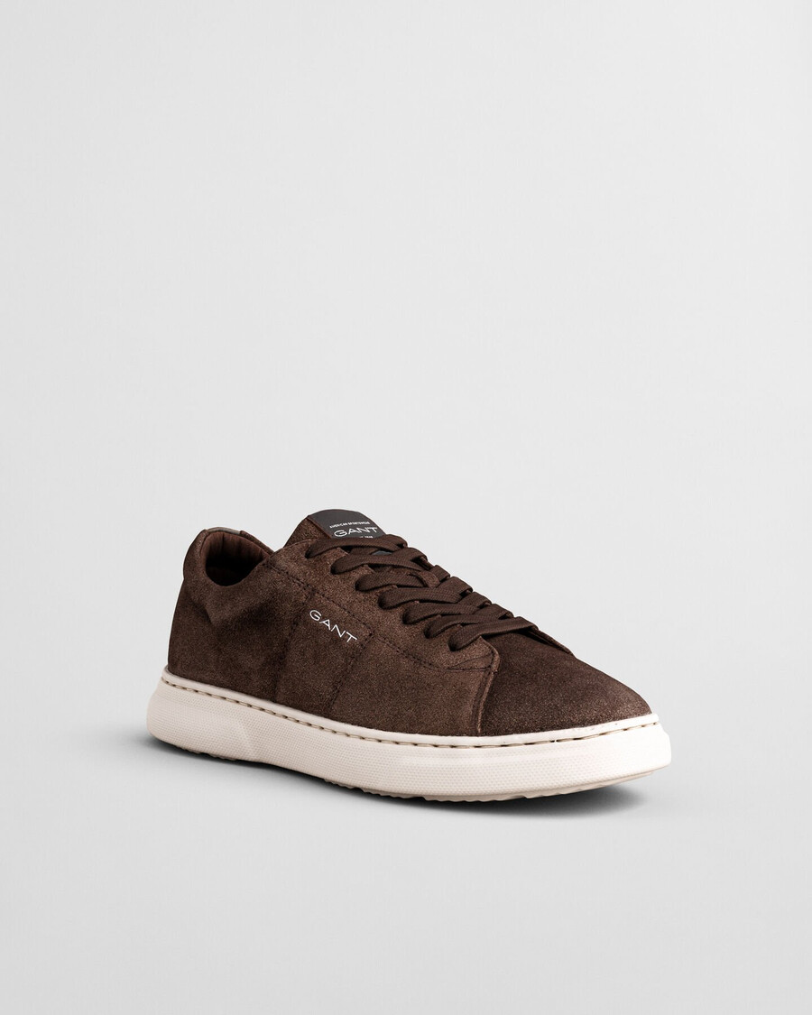 zapatillas joree de ante - marrón oscuro