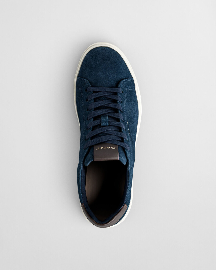 zapatillas de ante mcjulien - azul marino