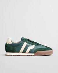 zapatillas de ante baylle - verde pino