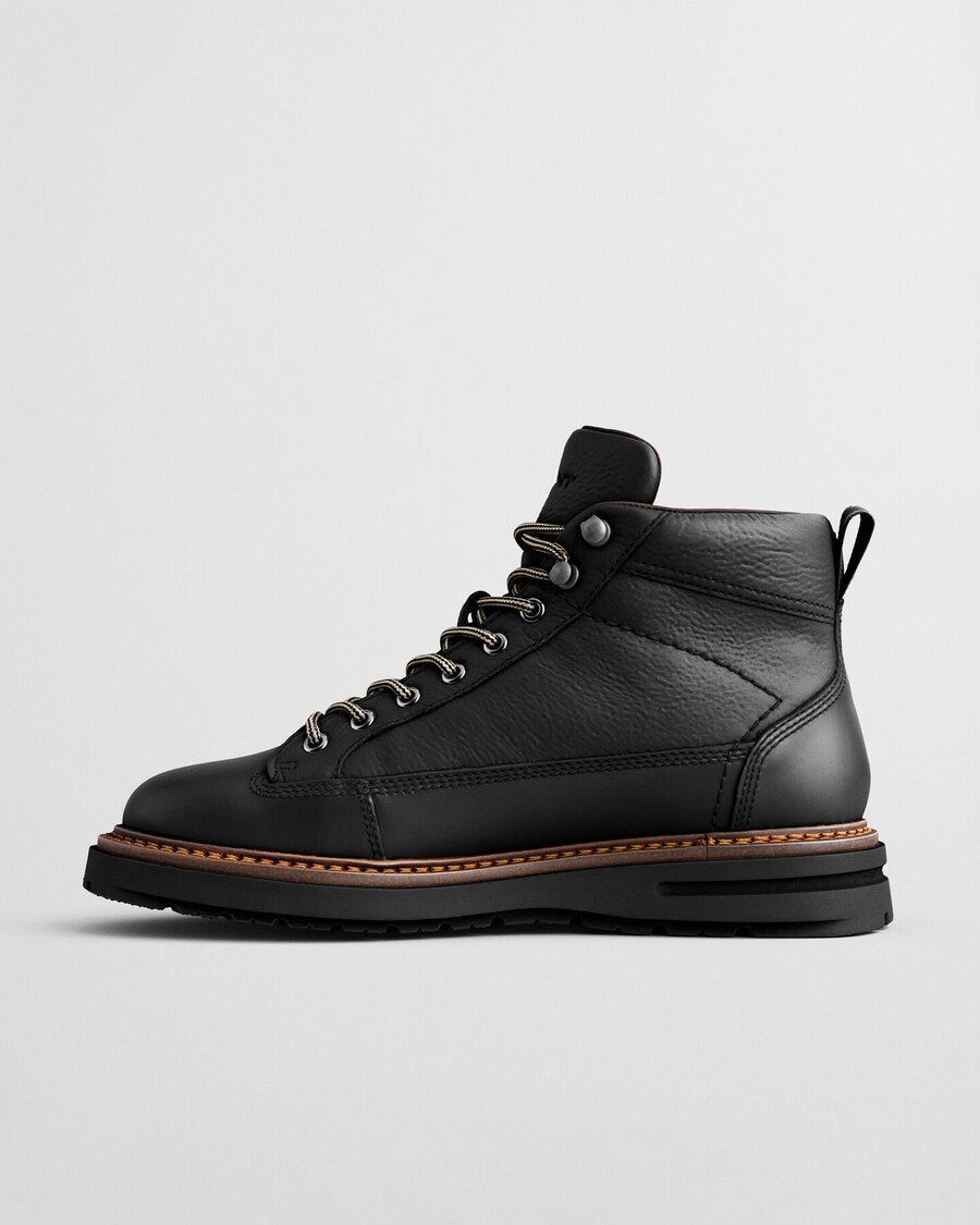 botas de cuero hillprep mid - negras