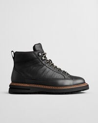 botas de cuero hillprep mid - negras