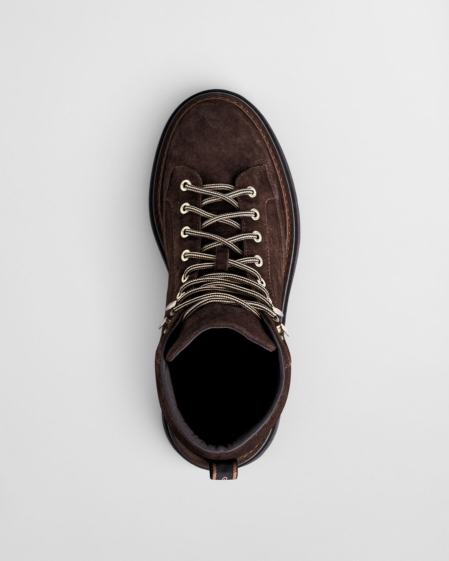 botas de ante hillprep mid - marrón oscuro