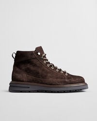 botas de ante hillprep mid - marrón oscuro
