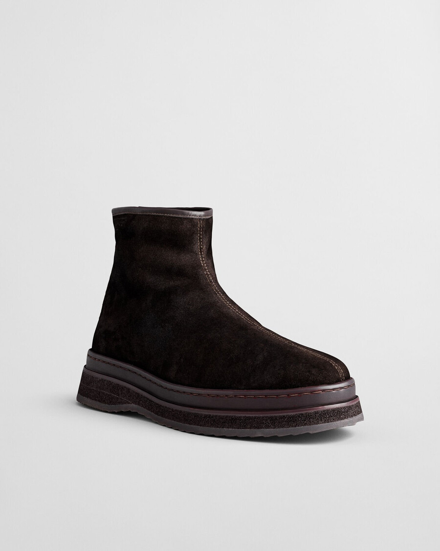 botas de ante blistown - marrón oscuro