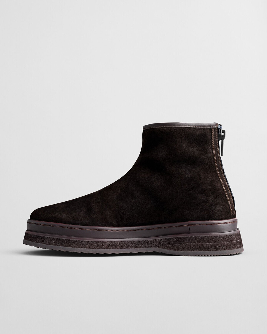 botas de ante blistown - marrón oscuro